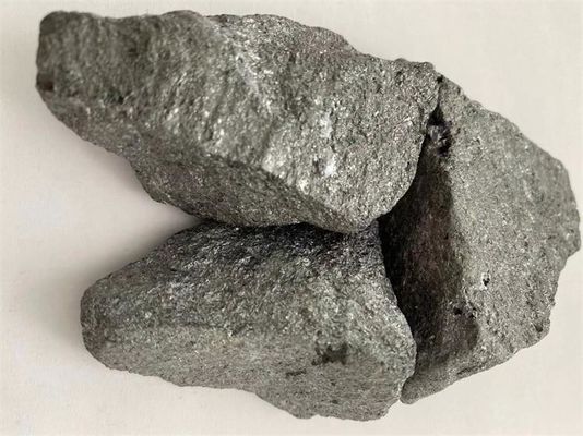 High Density Silver Gray Silicon Carbon Alloy 50mm High Carbon Silicon